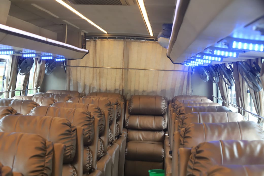 Kathmandu to Pokhara Deluxe bus seat