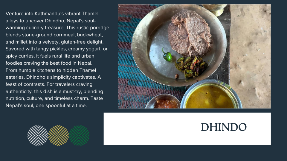 Dhindho a traditional nepali food